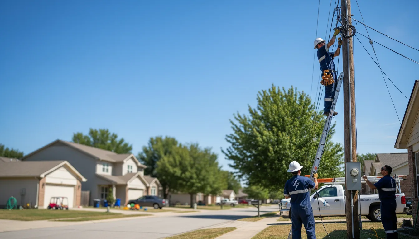 Residential electrician providing installation services in De Soto, IA